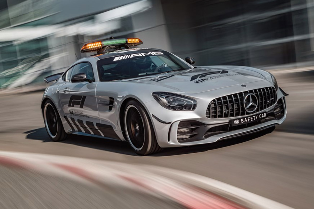 1:43 PremiumX Mercedes AMG GT R Coupe F1 Safety Car Mayländer 2018 
