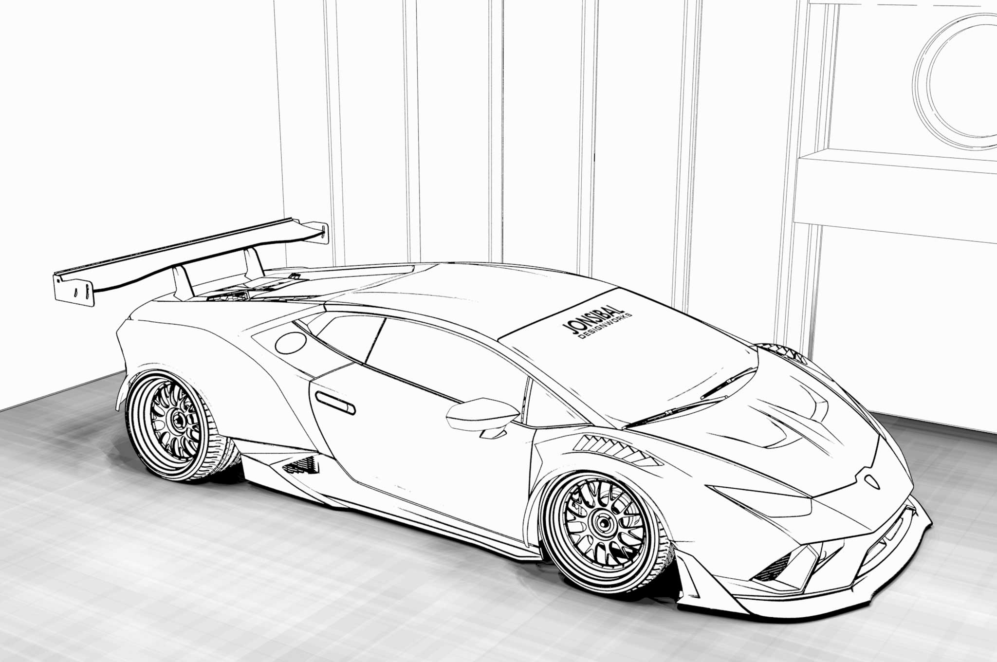 Gt Car Coloring Pages