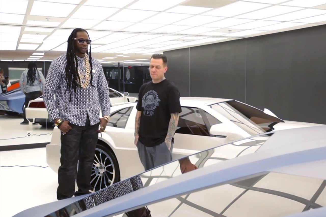 2 Chainz Visits West Coast Customs And Freaks Out Over DeLorean