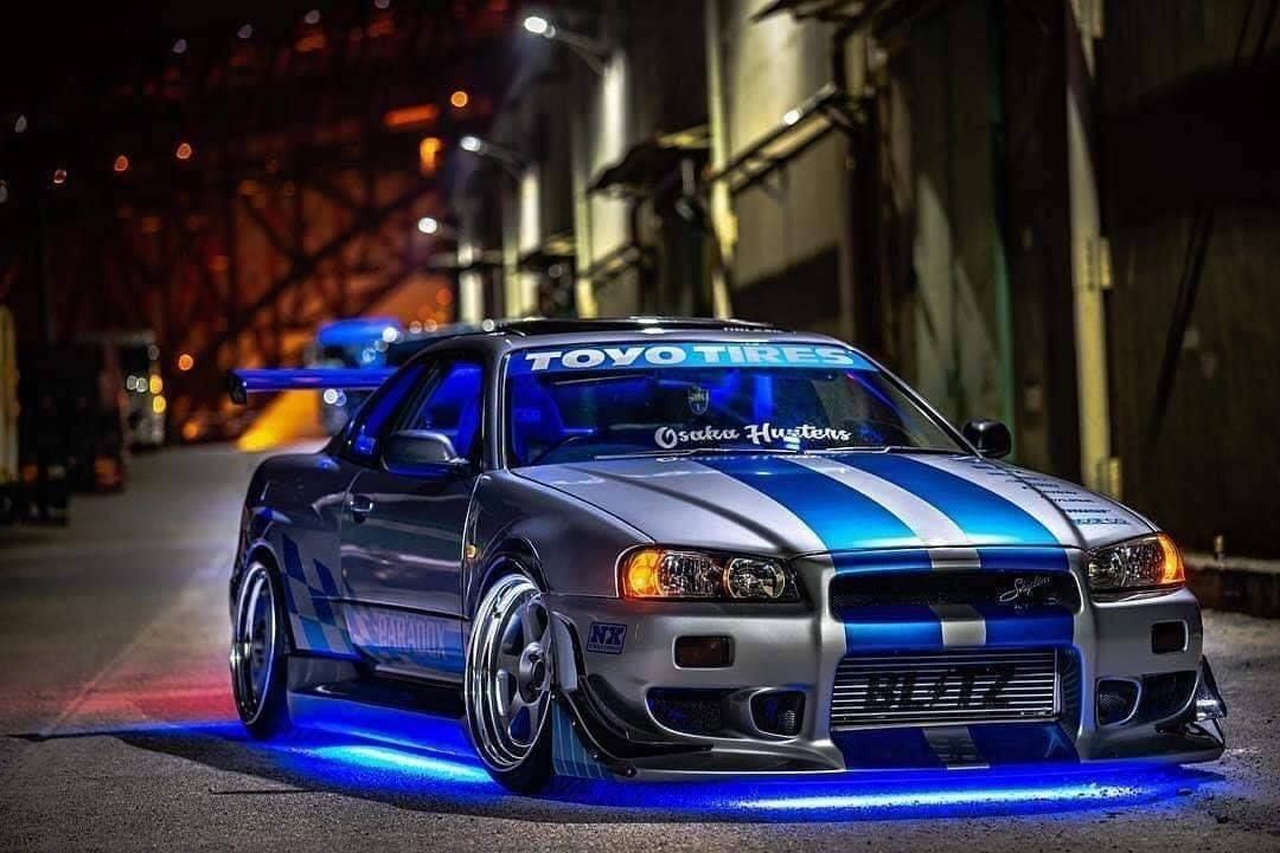 Paul Walker Crashed The R34 GTR Accidently And It Made It Into The Film