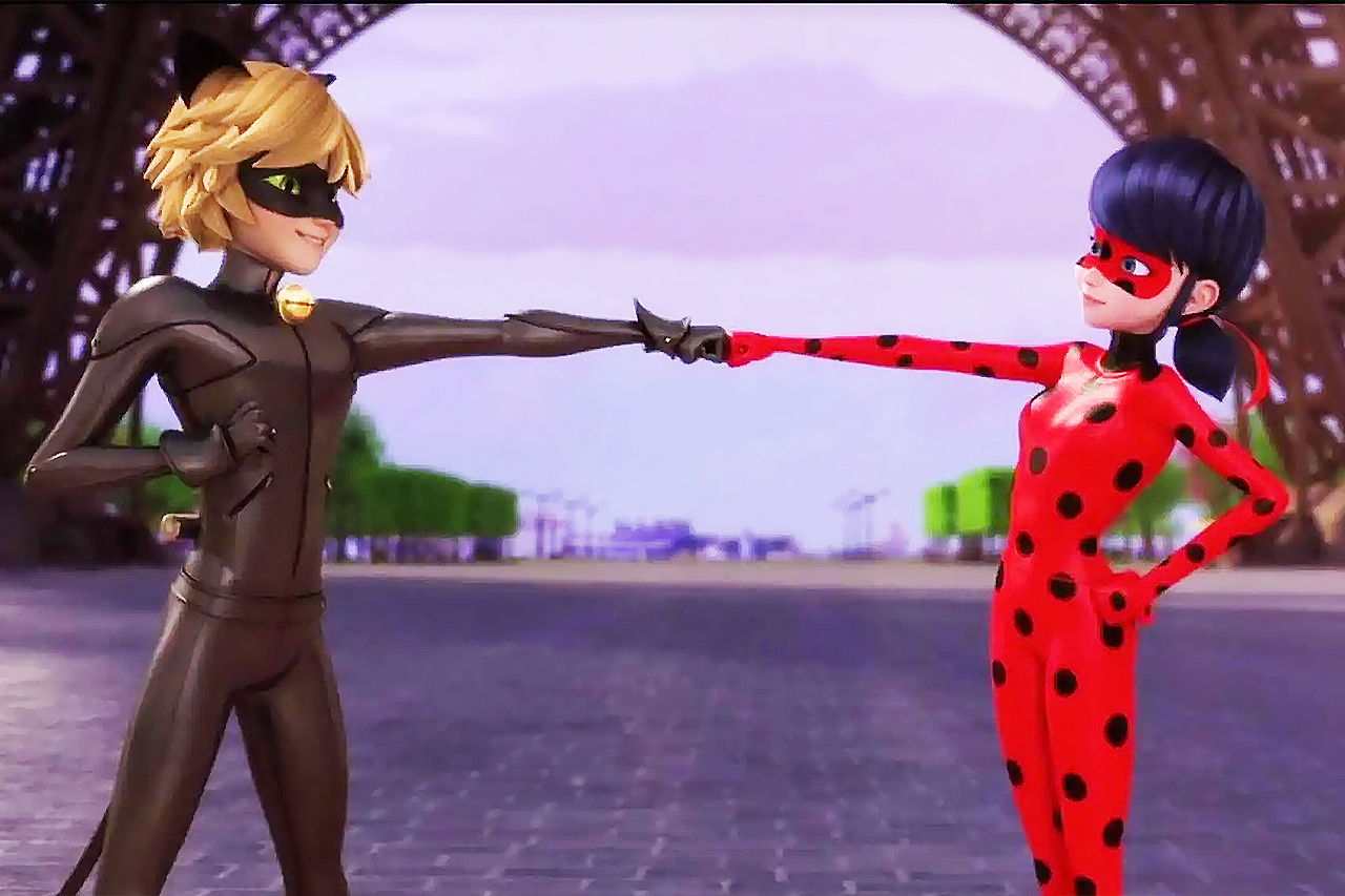 Miraculous superheroes Ladybug and Cat Noir team up with fully electric  Volkswagen