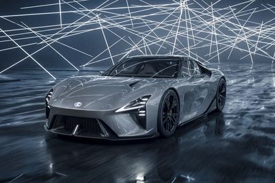 The super smooth Lexus LFA Concept is a sign of the electric future for the luxury branch of Toyota.