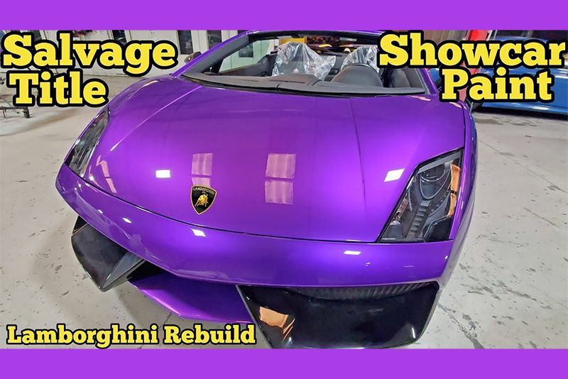 Repairing And Painting A Salvaged Lamborghini Gallardo